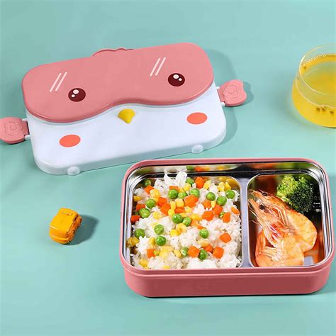 cartoon stainless steel insulation lunch box|XZNGL Bento Lunch Box Kids Cartoon Stainless Steel Insulation .